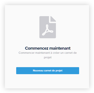 Créer un nouveau Carnet de projet