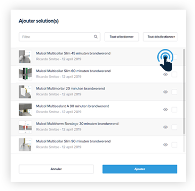 Visionner la solution sélectionnée